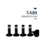 İleri Trafik Delinatör 30 X 8 Cm Siyah 5 Adet, Esnek Duba