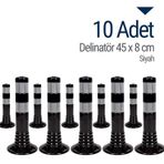 İleri Trafik Delinatör 45 X 8 Cm Siyah 10 Adet, Esnek Duba