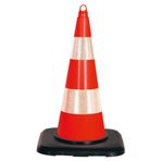 İleri Trafik Pvc 75 cm Çift Reflektifli Ağırlıklı Trafik Dubası