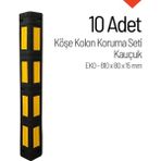 İleri Trafik PVC Köşe Kolon Koruma EKO Petekli 10'lu Set - 10 Adet
