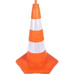 İleri Trafik PVC Trafik Konisi 52 cm - Ağırlıksız Trafik Dubası