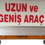 İleri Trafik Sharp P-76 Uzun Geniş Araç Tepe Lambası