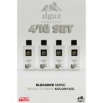 ILGAZ Beyaz Zambak Kolonyası 4'lü Set 80 Derece 400 Ml | Elegance Series