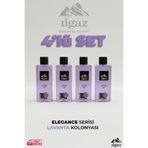 ILGAZ Lavanta Kolonyası 4'lü Set 80 Derece 400 ml | Elegance Series
