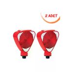İlgi Trafik 11813 FL K-2 ADET Üçgen İkaz Lambası Güneş Enerjili Flaşör Lamba Solar Trafik Flaşörü (Kırmızı) Evelux 11813 Fl K (2 A