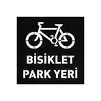 İlgi Trafik BP-1-5050 Bisiklet Park Yeri Şablonu Otopark Boya Şablonu Bisiklet Sembolü İşareti 50X50 Cm