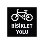 İlgi Trafik BP-2-1-5050 Bisiklet Yolu Şablonu Otopark Boya Şablonu Bisiklet Yolu Sembolü Üretimi 50X50 Cm
