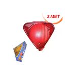 İlgi Trafik LT-2000 K-2 ADET Çakar Lamba Üçgen Flaşör Güneş Enerjili Ledli Solar Uyarı İkaz Flaşörü (Kırmızı) 2 Adet