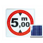 ilgi trafik market Levhası Güneş Enerjili Ledli Gabari Yükseklik Levhası 5 Metre 1 Adet