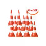 İlgi Trafik UT 5011-10 ADET Trafik Konisi Trafik Dubası Plastik Otopark Yol Duba İkaz Trafik Koni 75 Cm (10 Adet)