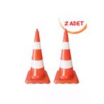 İlgi Trafik UT 5011-2 ADET Plastik Yol Dubası 75 Cm Trafik Konisi Duba Trafik Koni Otopark Dubası (2 Adet)
