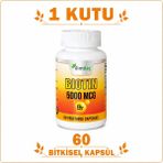 İlim Biotin 5000 Mcg 60 Bitkisel Kapsül – Biotin Takviye Edici Gıda - Sade