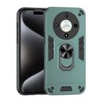 ILING HONOR Magic 6 Lite 5G için Kılıf, Askeri Sınıf Darbeye Dayanıklı Ağır Hizmet Koruyucu Telefon Kılıfı Geliştirilmiş Metal Halka Destek Çubuğu [Destek Mıknatıs Montajı] (Yeşil)