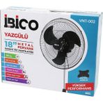 İlk El Grup 18 Inç 45.7cm Sanayi Tipi Ayaklı Vantilatör 3 Kademe Hız - 3 Metal Kanat 80W 140CM Yüksekli - Renkli