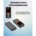 İlk El Grup 20000 Mah Powerbank | Çok Kablolu Dijital Göstergeli Yüksek Hızlı Şarj Cihazı - Renkli