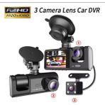 İlk El Grup 3 Kanal Araba Dvr Hd 1080P 3 Lensli Araç Içi Kameraüç Yönlü Kamera Dvr Araç Kamera - Renkli