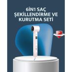 İlk El Grup 6-In-1 Saç Şekillendirme Seti Yüksek Hızlı Motor Negatif Iyon LCD Ekran