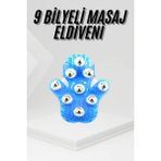 İlk El Grup 9 Bilyeli Masaj Eldiveni Tüm Vücut Masajına Uygun Kafa Masaj Aleti - Renkli
