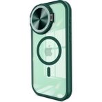 İlk El Grup Apple Iphone 14 Pro Max Kılıf Teleskop Lens Magsafe Silikon Kapak - Koyu Yeşil - Çok Renkli