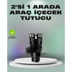 İlk El Grup Araba Çift Bardak Tutucu 360° Dönebilen Ikisi Bir Arada Ayarlanabilir - 1 - Renkli