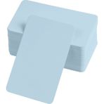 İlk El Grup Boş Kelime Kartları 5x8 cm - 50 Adet Oval Kenarlı | Tabu & Not Kartları - Mavi - Renkli - 1