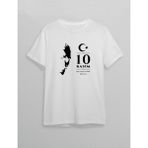 İlk El Grup Ieg™ 10 Kasım Atatürk Anma Günü Silüet Baskılı Oversize Bisiklet Yaka T-Shirt - Beyaz - XL