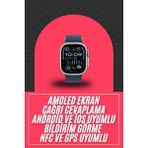 İlk El Grup Ieg™ 49MM Akıllı Saat Amoled Ekranlı Kadın Erkek Kol Saati Plastik Kordon - 35 - 48 mm - 1 - Renkli