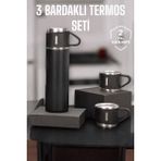 İlk El Grup Ieg™ 500 ml Kapasiteli Taşınabilir Basınçlı Termos Seti Günlük Kullanım Için Ideal