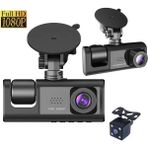 İlk El Grup Ieg™ Araç Araba Kamerasi Black Box Traffic Recorder 3 Kameralı () - Ahşap