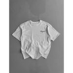 İlk El Grup Ieg™ Baskılı Oversize Bisiklet Yaka T-Shirt - Beyaz - XL