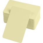 İlk El Grup Ieg™ Boş Kelime Kartları 5x8 cm - 50 Adet Oval Kenarlı | Tabu &amp; Not Kartları - Sarı - 1