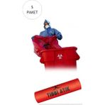 İlk El Grup Ieg™ Büyük Boy 65 x 80 cm 300 gr 10 Lu Rulo x 5 Paket = 50 Adet (Kırmızı-Siyah Baskılı) - 10 x 10 cm