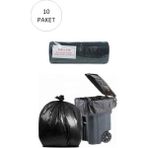 İlk El Grup Ieg™ Hantal Boy Çöp Torbası 100 x 150 cm 10 Lu Rulo x 10 Paket = 100 Adet (Siyah) - 10 x 10 cm
