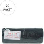 İlk El Grup Ieg™ Hantal Boy Çöp Torbası 100 x 150 cm 10 Lu Rulo x 20 Paket = 200 Adet (Siyah) - 10 x 10 cm