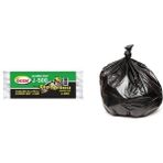 İlk El Grup Ieg™ J-500 Jumbo Boy Çöp Torbası 80 x 110 cm 10 Lu Rulo x 1 Paket = 10 Adet (Siyah) - 10 x 10 cm