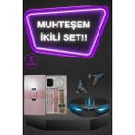 İlk El Grup Ieg™ Kadınlar Için Dokunmatik Ekran Akıllı Saat ve Gamer Kablosuz Bluetooth Kulaklık Anc Öz - Standart - 1 - Renkli