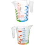 İlk El Grup Ieg™ Ölçü Kabı Dereceli Renkli 1000 ml + 300 ml Set - Çok Renkli