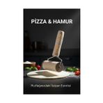 İlk El Grup Ieg™ Pizza Merdanesi - Profesyonel Ahşap Saplı Hamur Açma Merdanesi - - Renkli