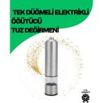 İlk El Grup Ieg™ Şeffaf Hazneli Elektrikli Tuz Karabiber Öğütücü Pilli Taşınabilir Mutfak Aleti - Renkli