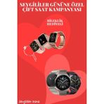 İlk El Grup Ieg™ Sevgiliye Özel Yeni Nesil Akıllı Saat Çiftlere Özel Kampanya Çift Saatleri - 35 - 48 mm - 1 - Renkli