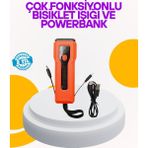 İlk El Grup Ieg™ Su Geçirmez Bisiklet Işığı 5000 Mah Powerbankli Ön Far - Renkli
