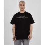 İlk El Grup Ieg™ Unisex Bisiklet Yaka Baskılı Oversize T-Shirt - Siyah - M