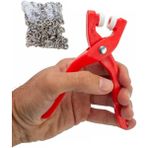 İlk El Grup Ieg™ Yuvarlak Halkalı Kuş Gözü Pensesi 9.5 mm - Bebek Elbise Çıtçıt Montaj Seti 100LÜ - Renkli