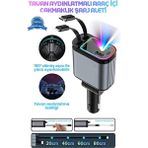 İlk El Grup LED Işık Tavan Aydınlatmalı 66W 4’1 Çift Kablolu Hızlı Şarj 3.4A Araç Içi Çakmaklık � - Çok Renkli