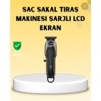 İlk El Grup Profesyonel Tıraş Makinesi LCD Ekranlı Turbo Mod ve Güçlü Motor - 1