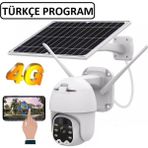 İlk El Grup Sim Kartlı 4g Ptz 360 Hareketli Solar Güneş Enerjili 1080P Kamera Türkçe Program Son Sürüm