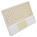İlk El Grup Touchpad Uyumlu Bluetooth Klavye Slim Kablosuz Wifi Q Klavye - 1 - Renkli