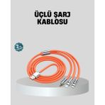 İlk El Grup Üçlü Şarj Kablosu – Yüksek Hızlı, Dayanıklı ve Uzun Ömürlü