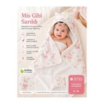 İlk Nefes bebek bornoz 80x80 pamuklu