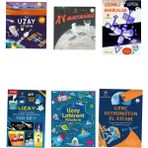 Ilk Uzay Kitabım,ay Maceramız, Çizmeli Harikalar Uzayda , Uzay Hakkında Bilinmesi Gereken 100 Şey , Uzay Labirent Kitabım ve Genç Astronotun El Kitabı 6lı Set